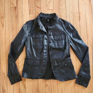 White House Black Market Coated Denim jacket